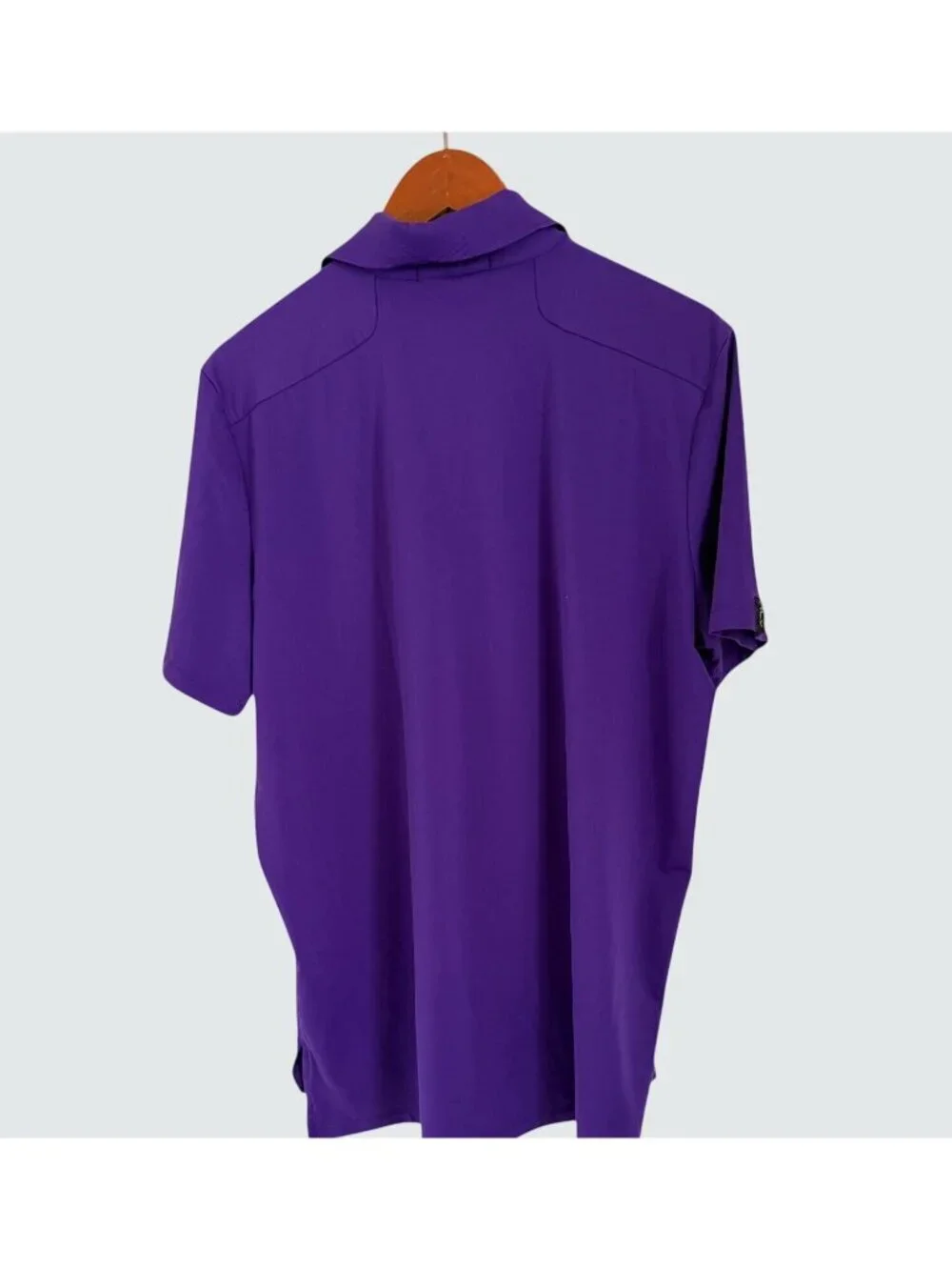 RLX Ralph Lauren Purple Polo Shirt Mens Large Stretch 92% Polyester 8% Elastane